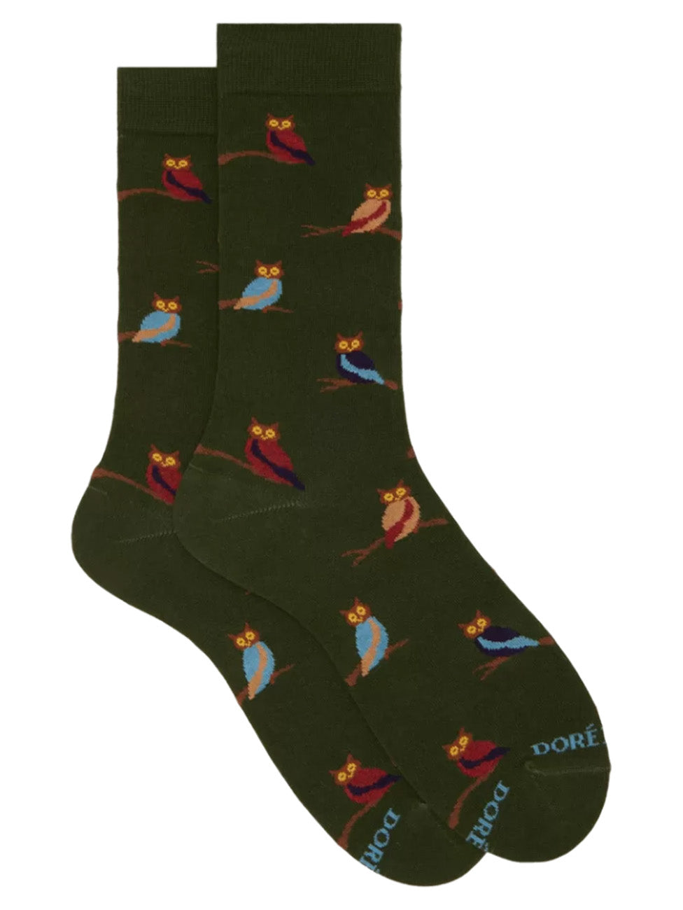 Doré Doré Men's Owl Patterned Cotton Socks