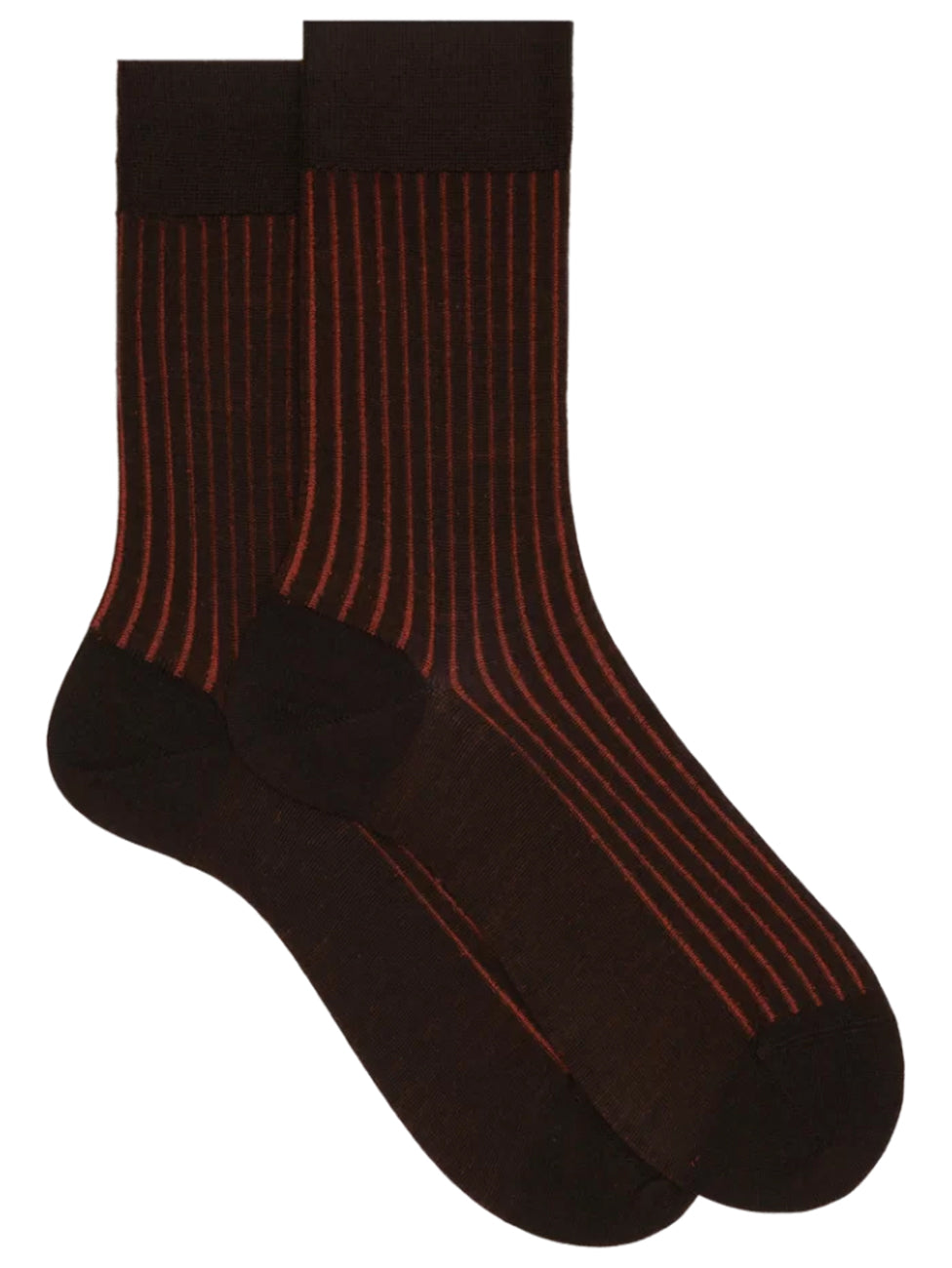 Doré Doré Men's Wool & Cotton Ribbed Vanisé Socks