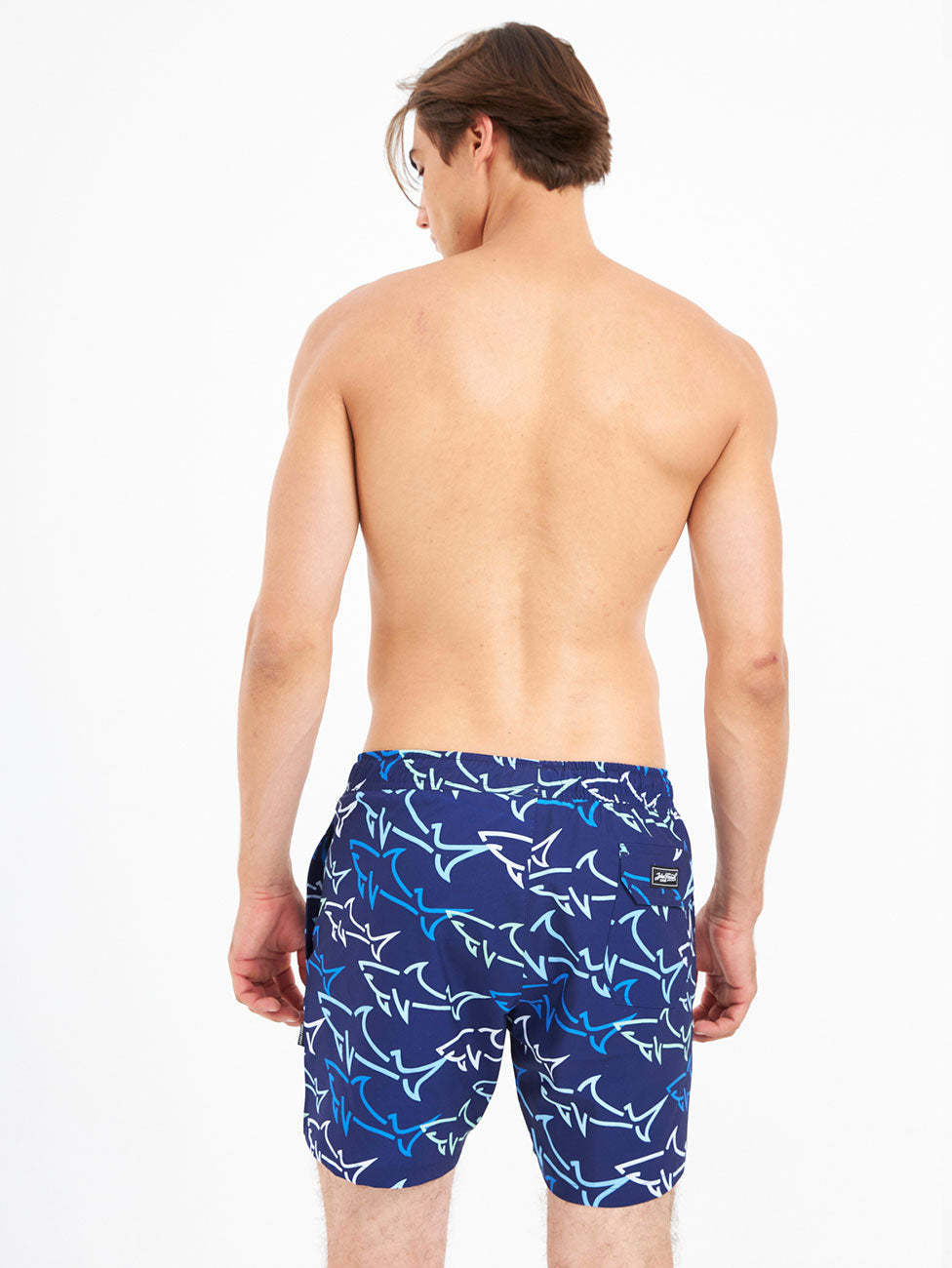 John Frank Gts All Over Printed Great Shark Swim Shorts