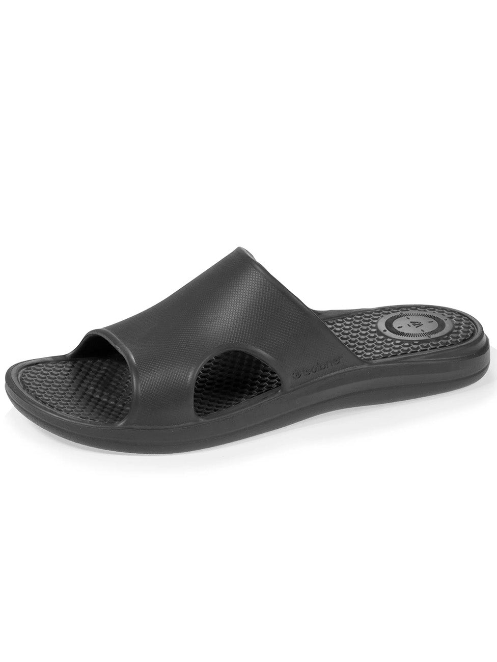 Isotoner Men's Navy Blue Flip-Flop Mules