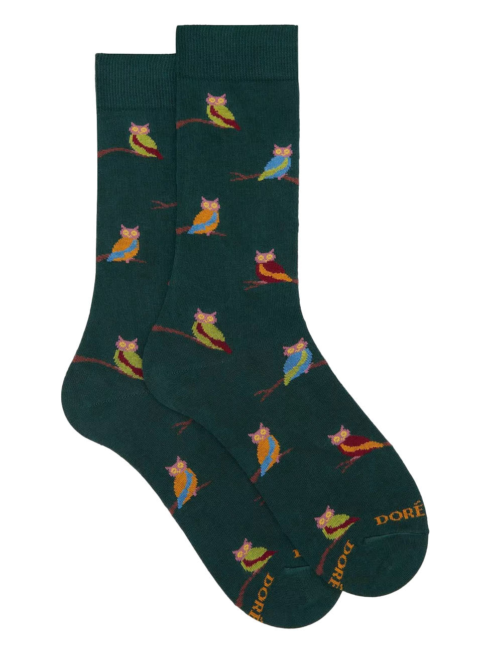 Doré Doré Men's Owl Patterned Cotton Socks