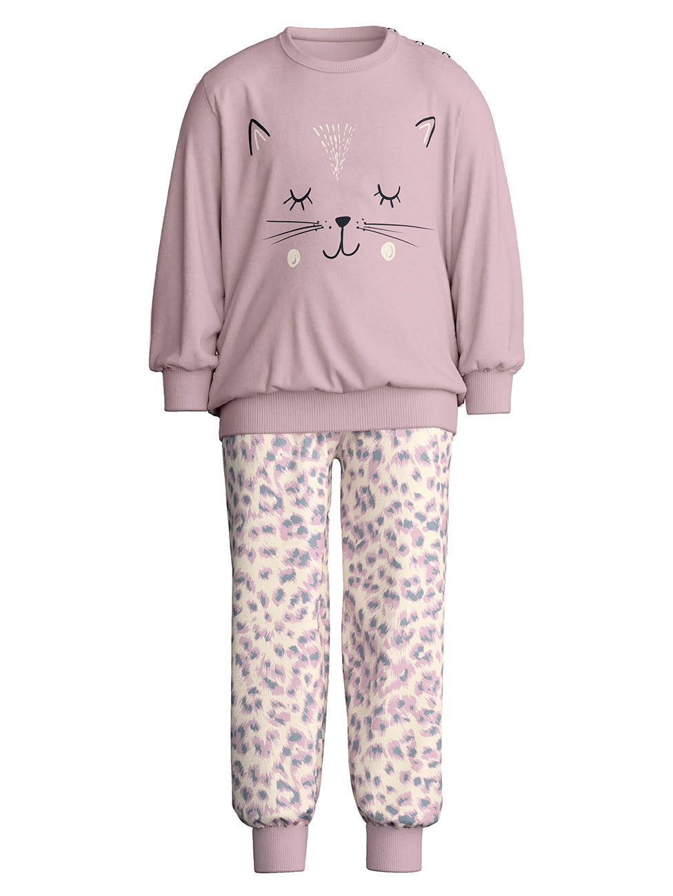 Calida Cat Cuffed Kids Pyjama