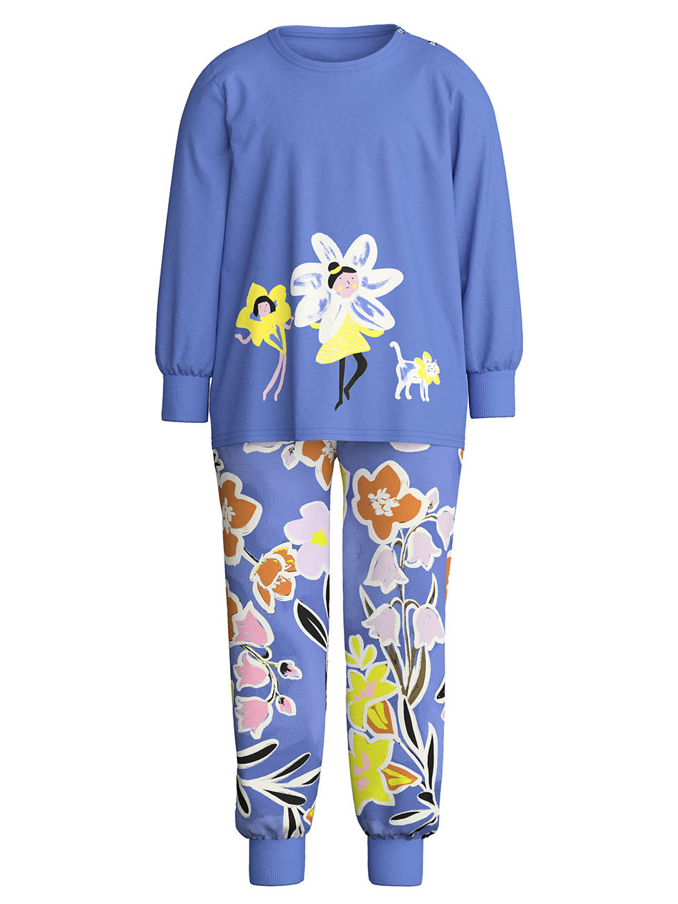 Calida Flowers Cuffed Kids Pyjama