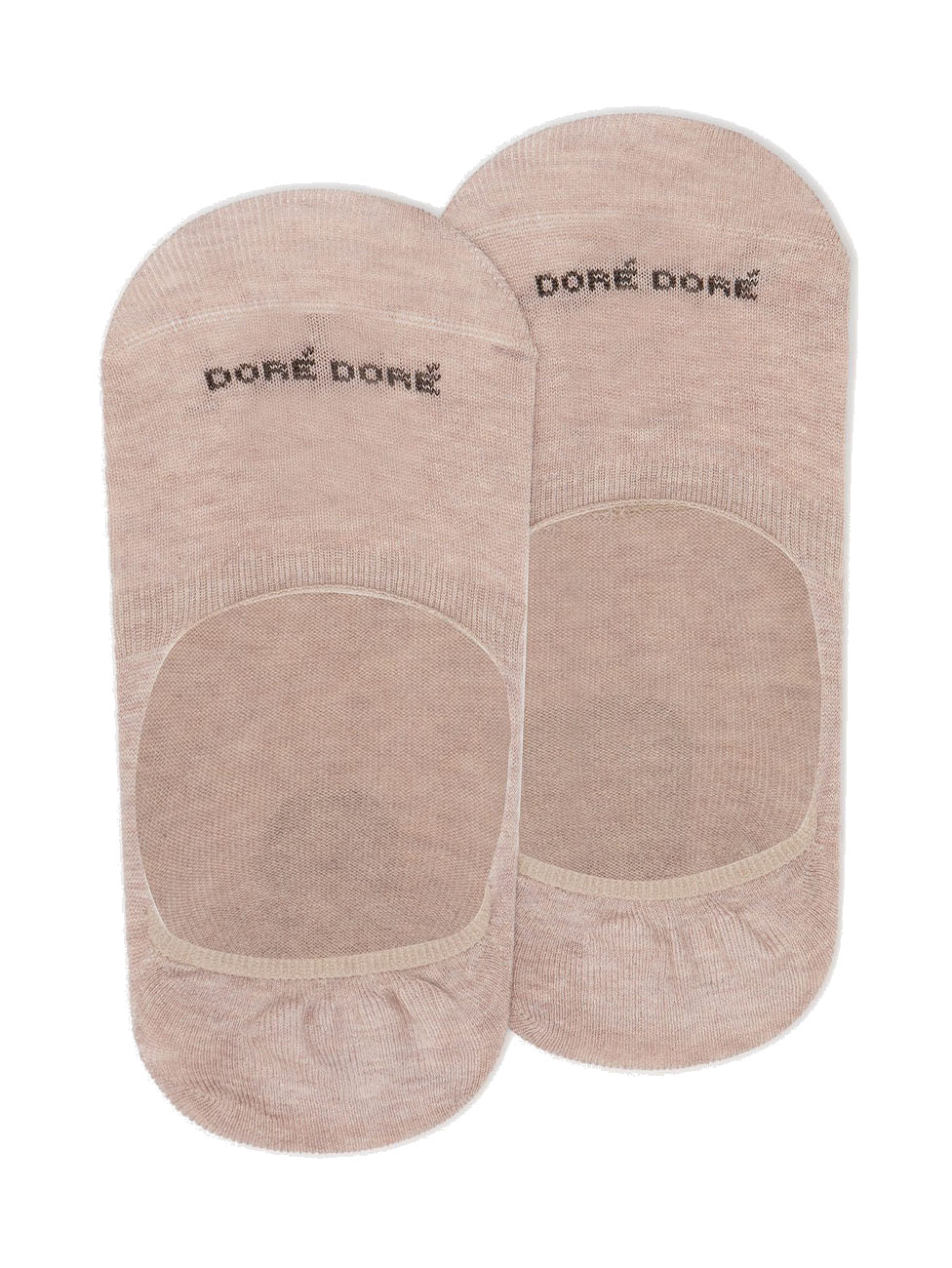 Doré Doré Egyptian Cotton Invisible Socks In Flat Knit