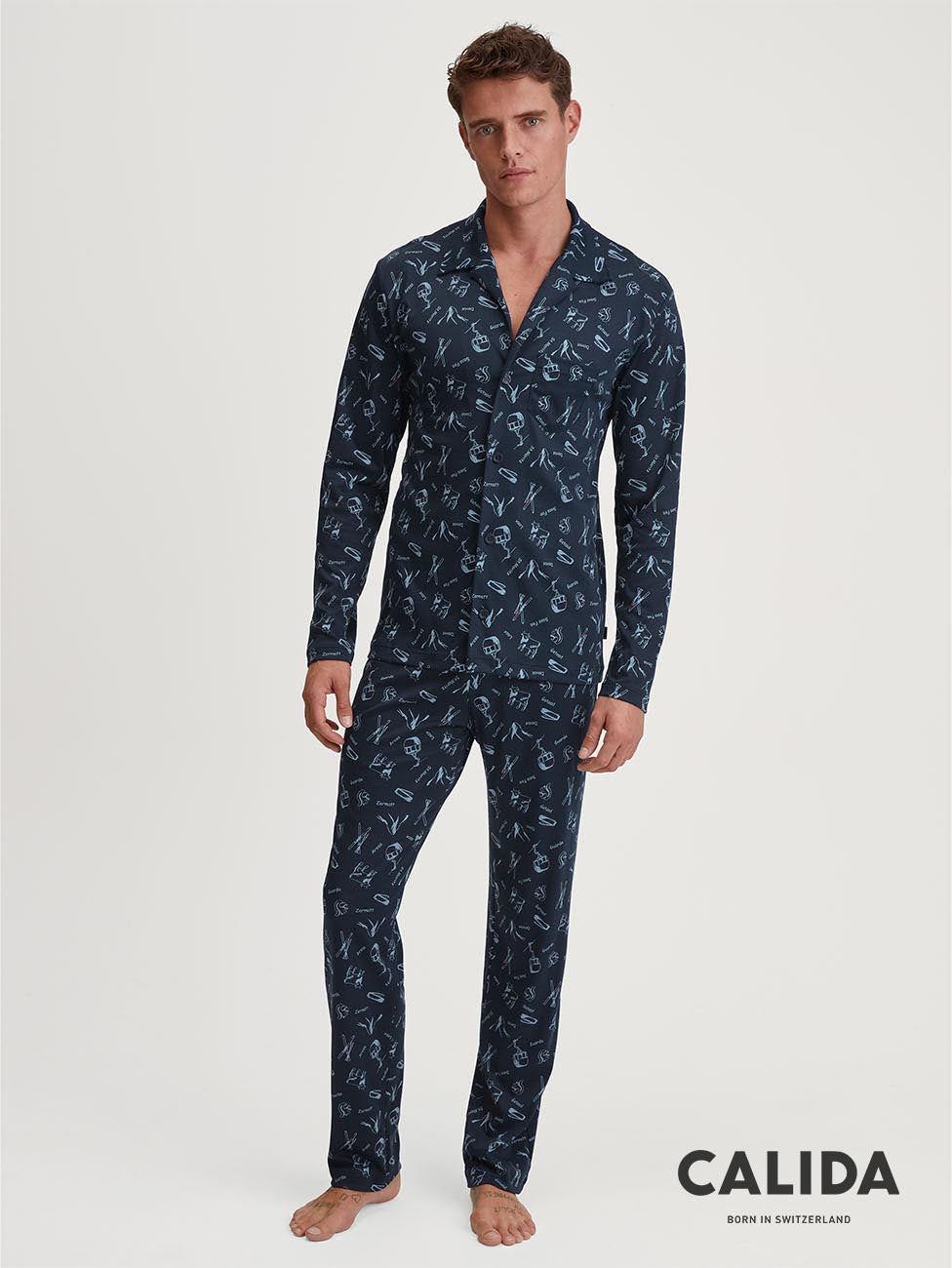 Calida Relax Swiss Resort Button-Up Pyjama