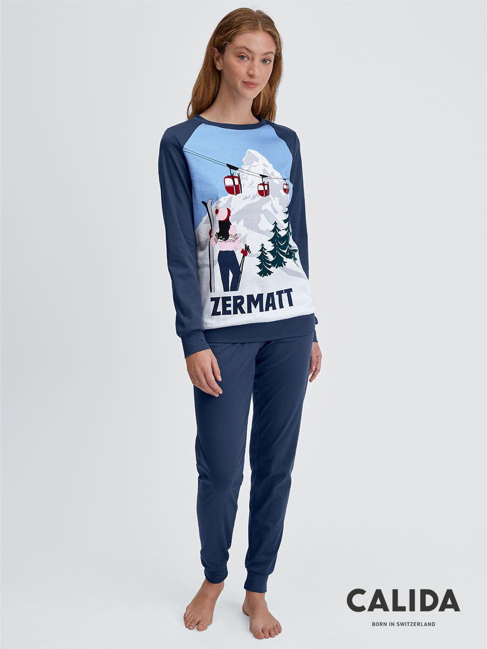 Calida Ski Resort Cuffed Pyjamas