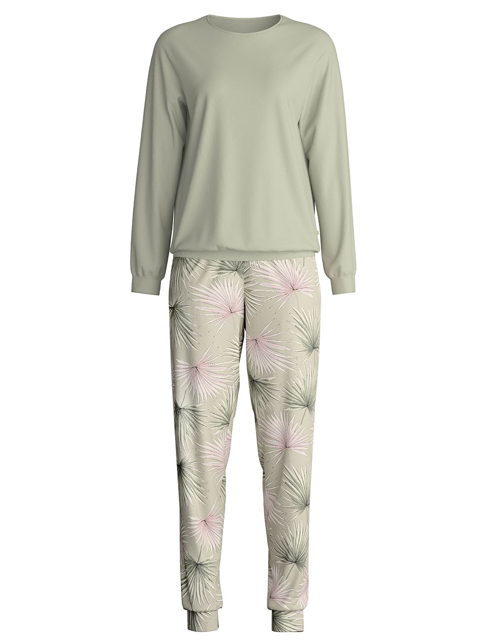 Calida Leaf Dreams Pyjamas With Cuff