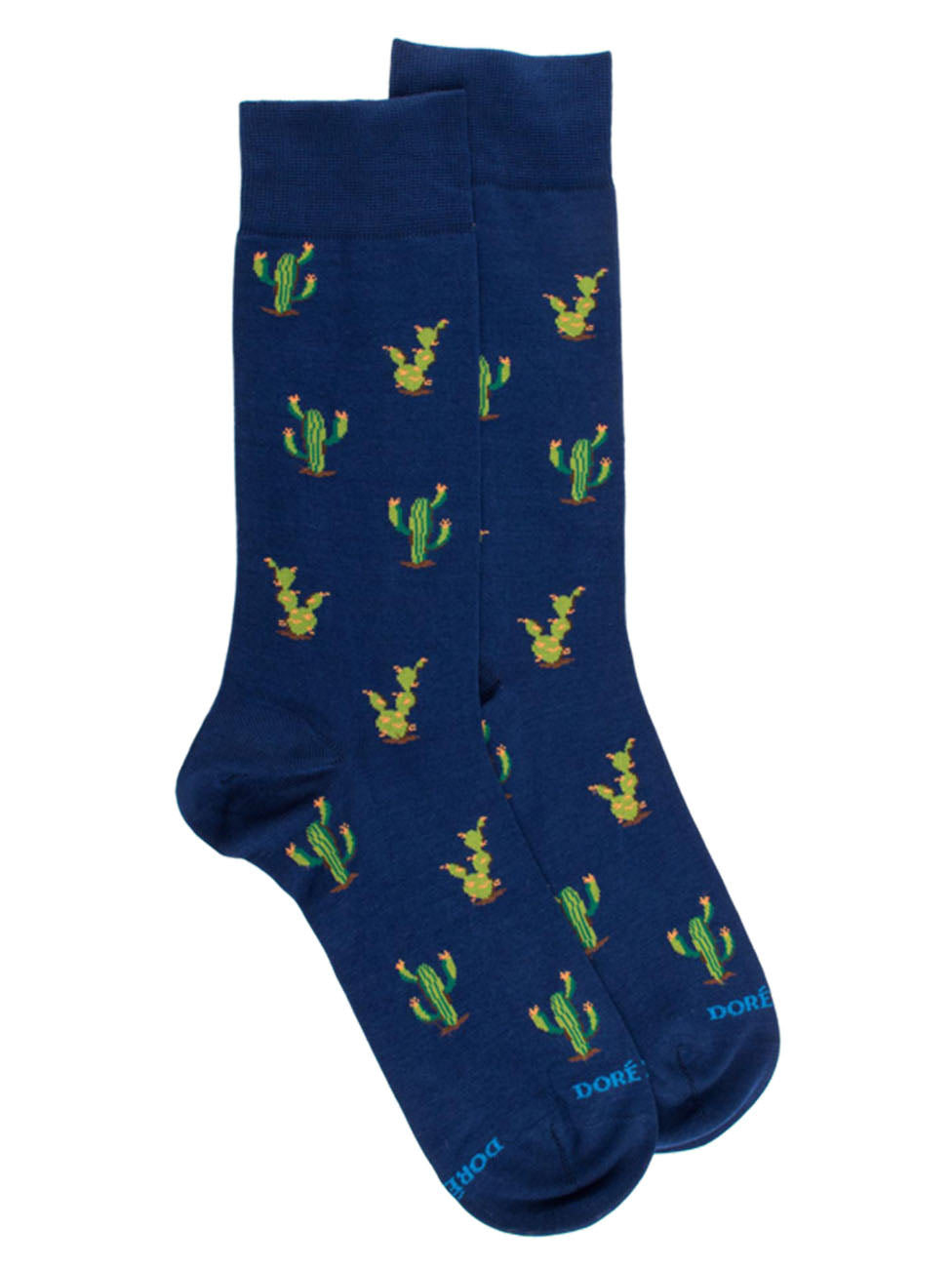 Doré Doré Men's Cactus Patterned Scottish Yarn Socks
