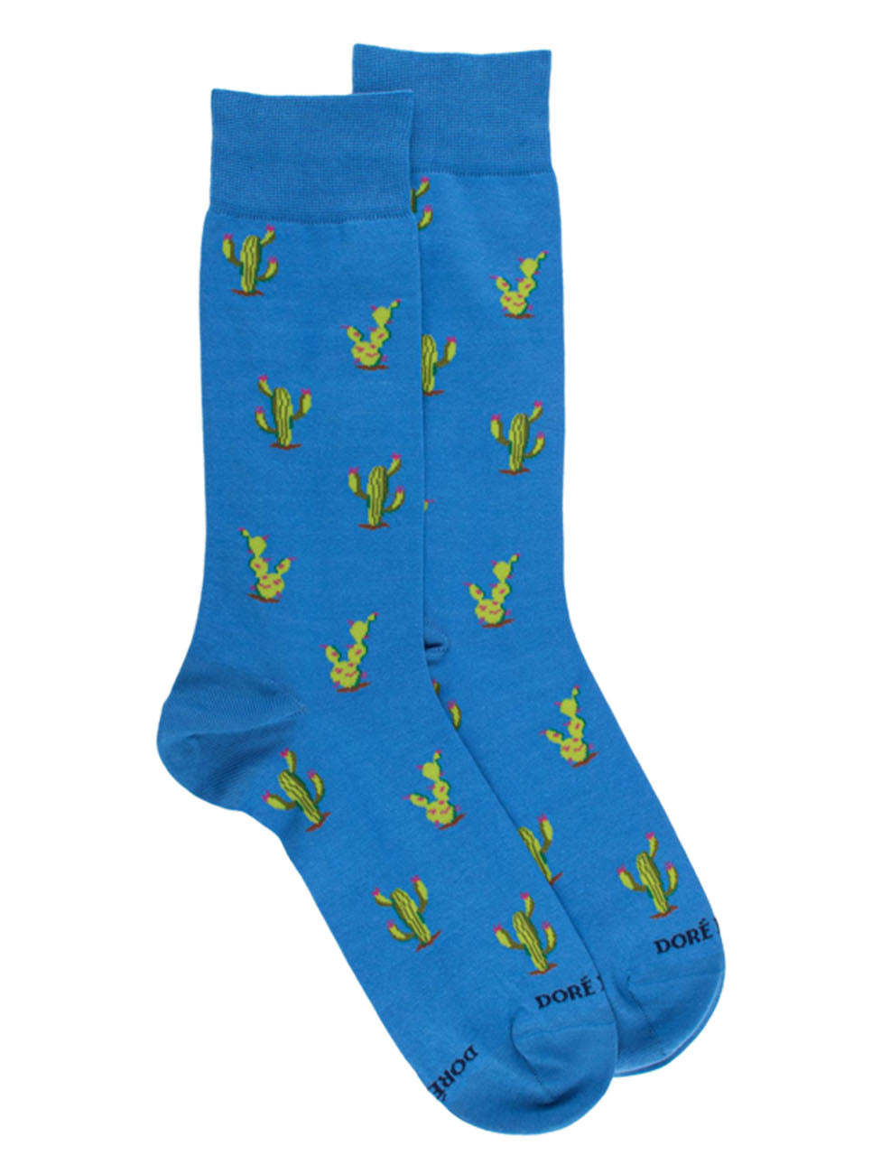Doré Doré Men's Cactus Patterned Scottish Yarn Socks