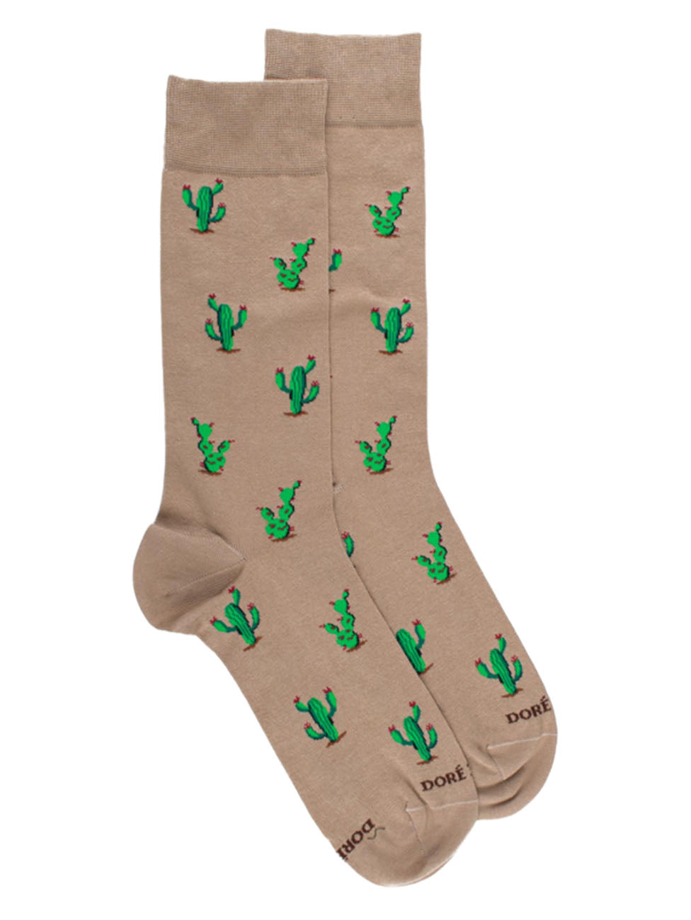 Doré Doré Men's Cactus Patterned Scottish Yarn Socks