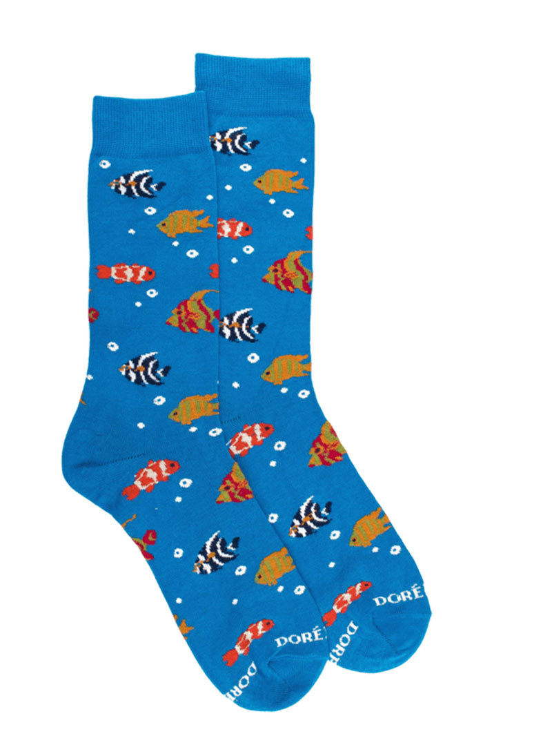 Doré Doré Men's Colorful Fish Patterns Socks
