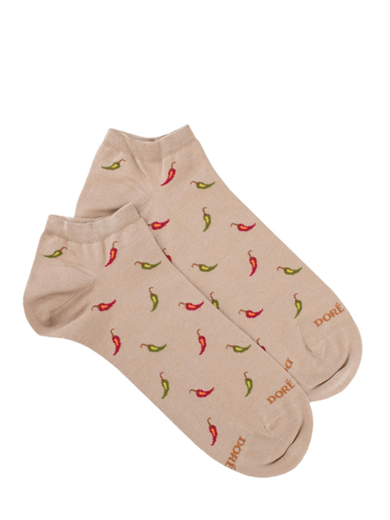 Doré Doré Men's Chilli Patterned Ancle Socks