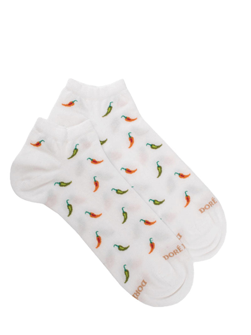 Doré Doré Men's Chilli Patterned Ancle Socks