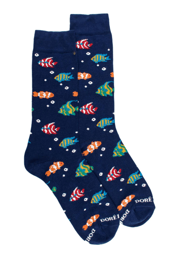 Doré Doré Men's Colorful Fish Patterns Socks