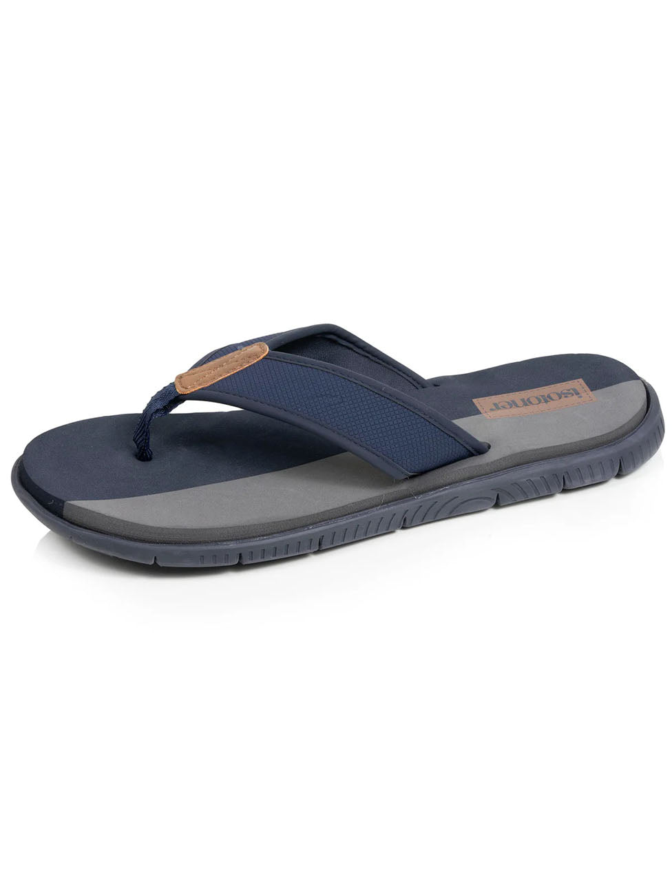 Isotoner Navy Two-Tone Comfort Flip Flops