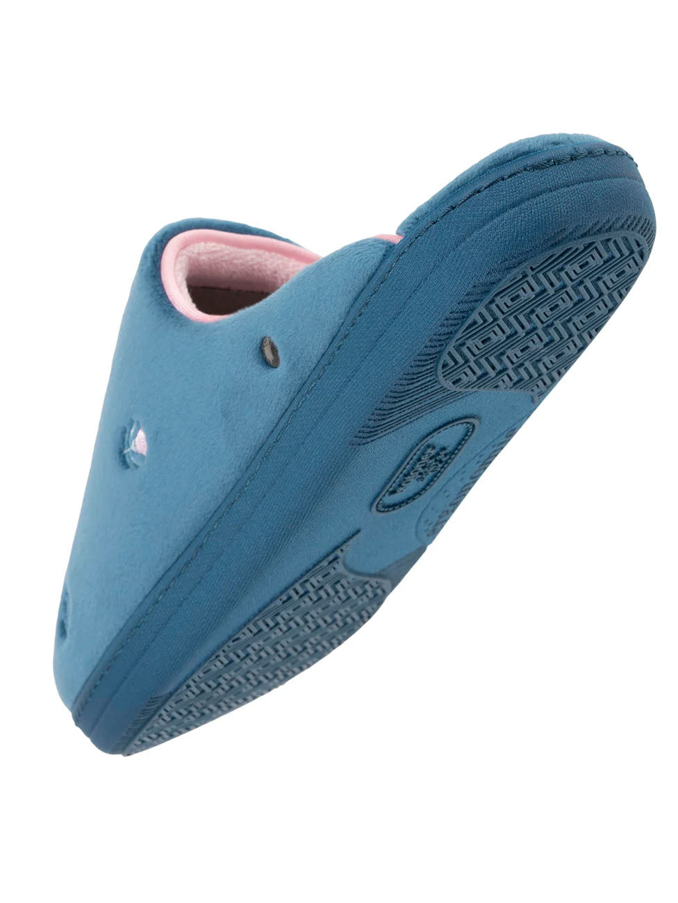 Isotoner Bleu Canard Floral Slippers