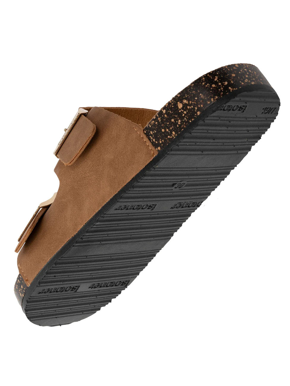 Isotoner Women's Double Strap Camel Slippers