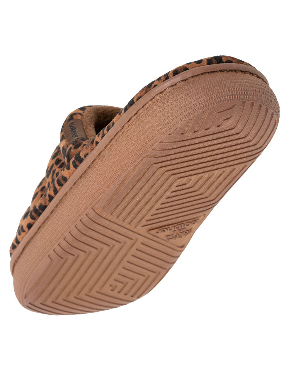 Isotoner Xtra Comfort Leopard Camel Slippers