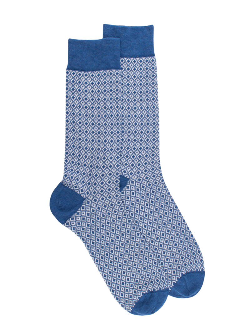 Doré Doré Homme Chaussette Co/Ea Losanges Plein Et Vide