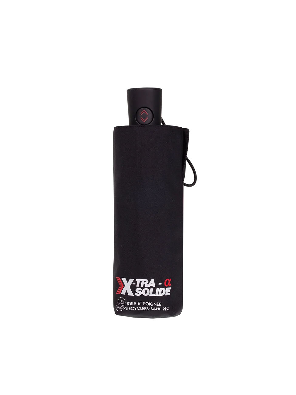 Isotoner Alpha X-Tra Resistant Black Umbrella