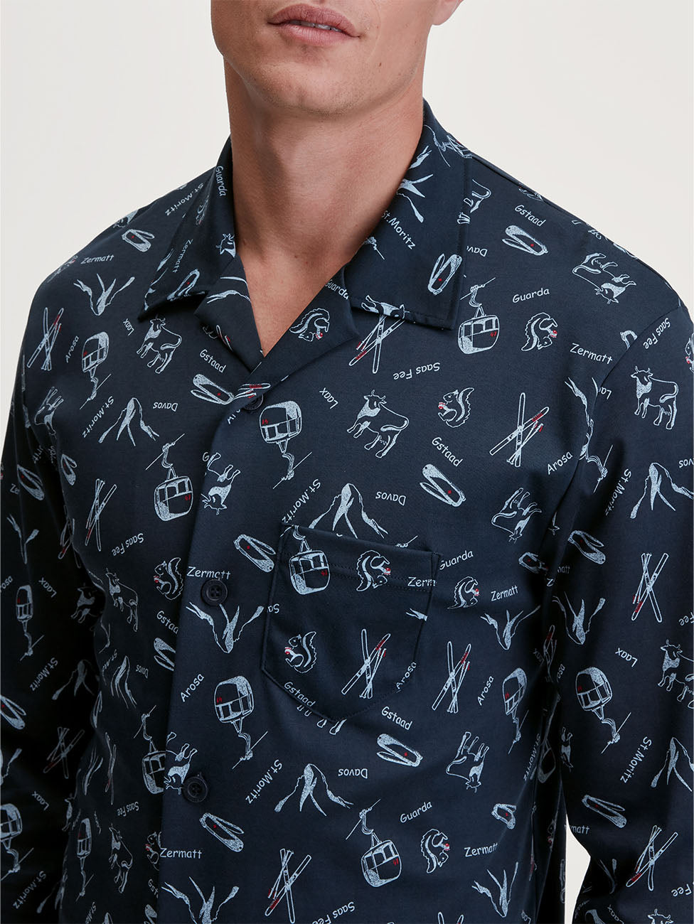 Calida Relax Swiss Resort Button-Up Pyjama