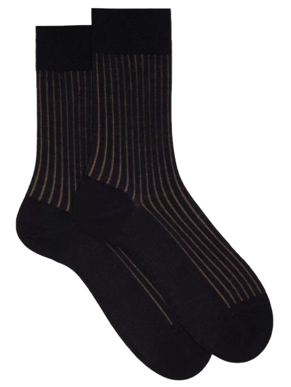 Doré Doré Men's Wool & Cotton Ribbed Vanisé Socks