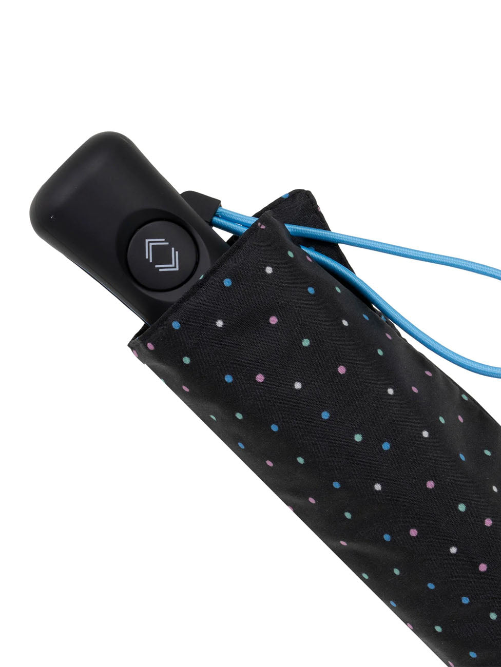 Isotoner Mini Auto Polka Dots Umbrella