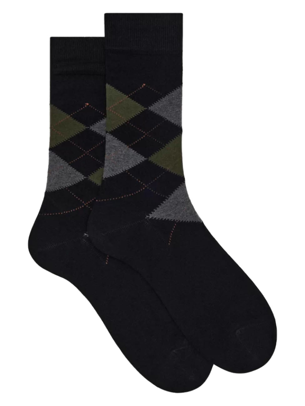 Doré Doré Three-color Patterned Short Socks