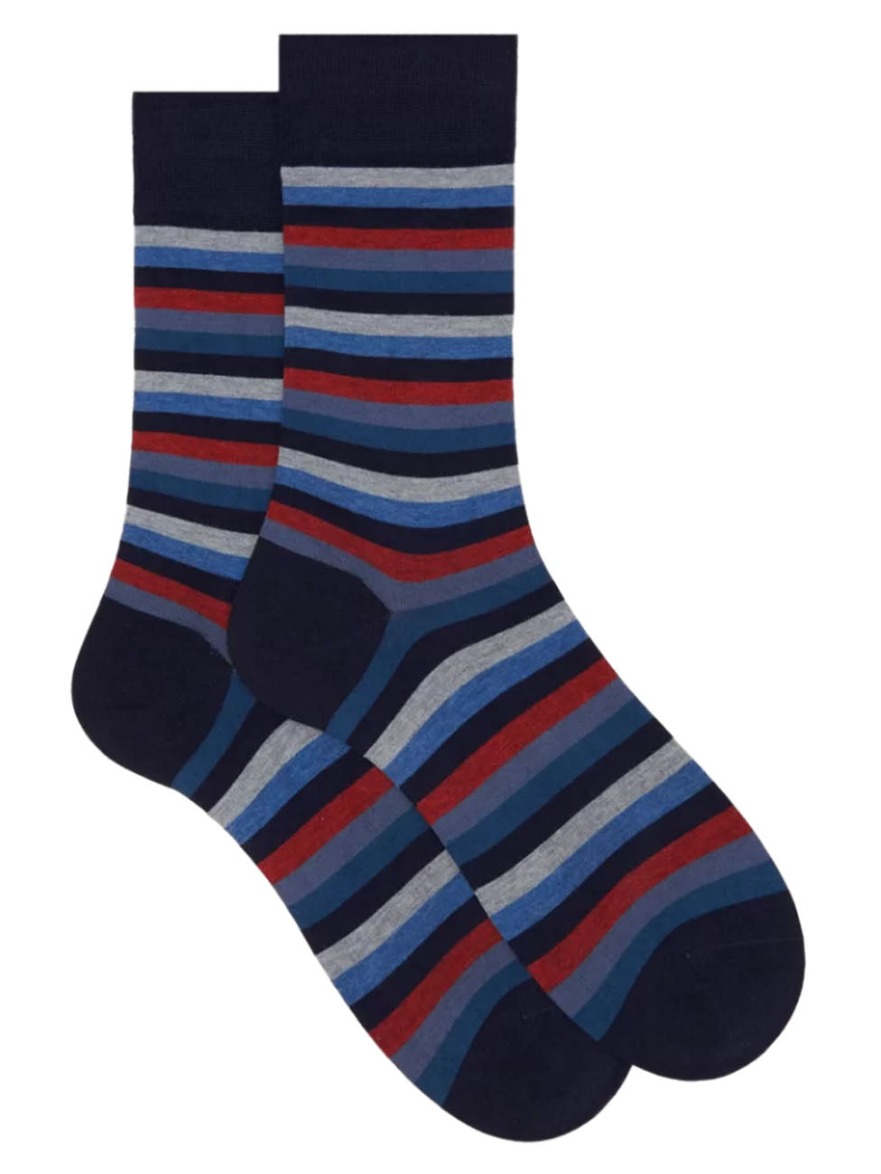 Doré Doré Even Colored Stripes Men's Socks