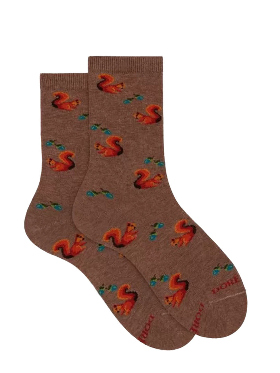 Doré Doré Squirrel and Acorn Women's Short Socks