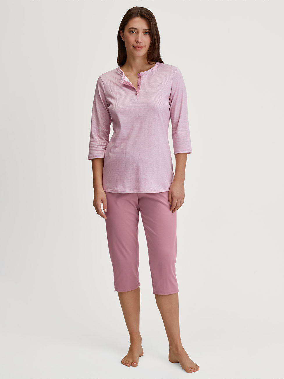 Calida Striped Dreams Women 3/4 Pyjamas