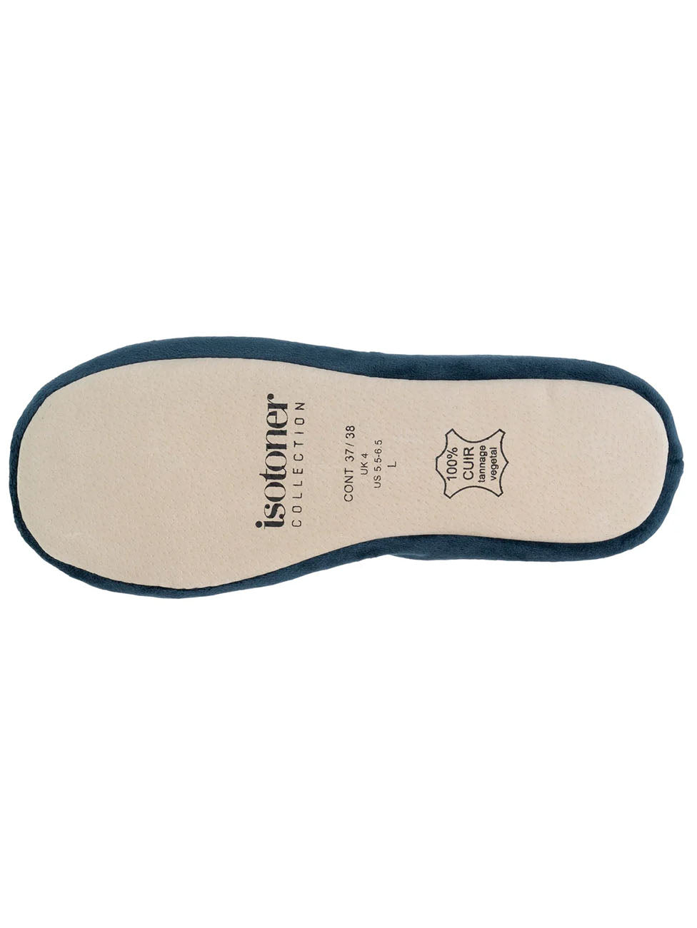 Isotoner Bleu Canard Ballerinas