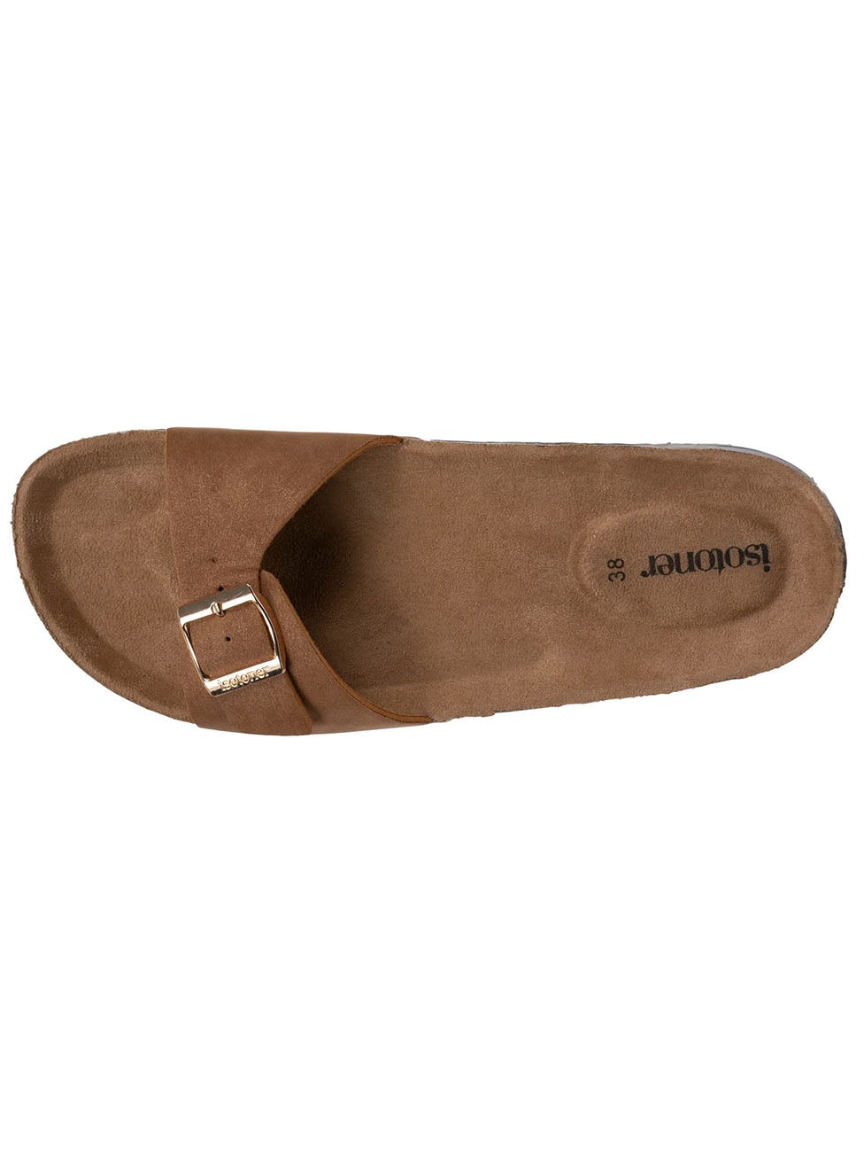Isotoner Women's Camel Single Strap Slippers