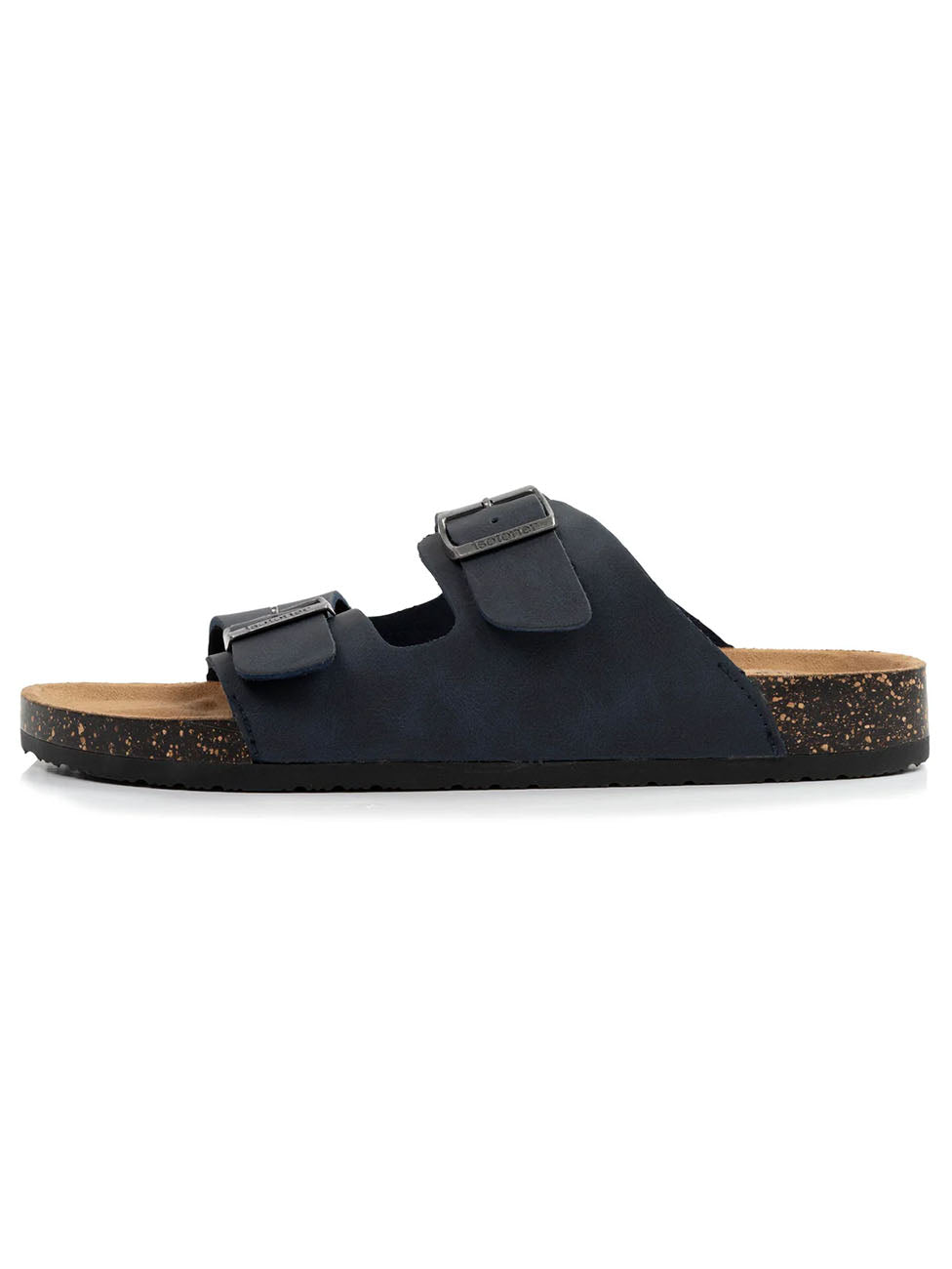 Isotoner Men's Comfort Double Buckle Marine Slippers