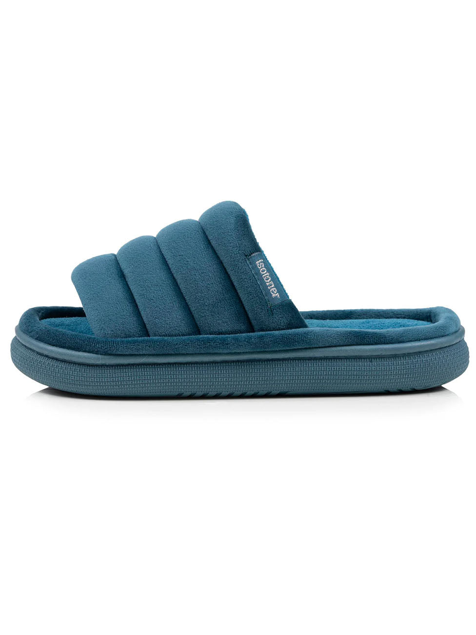 Isotoner Xtra Comfort Bleu Canard Slippers