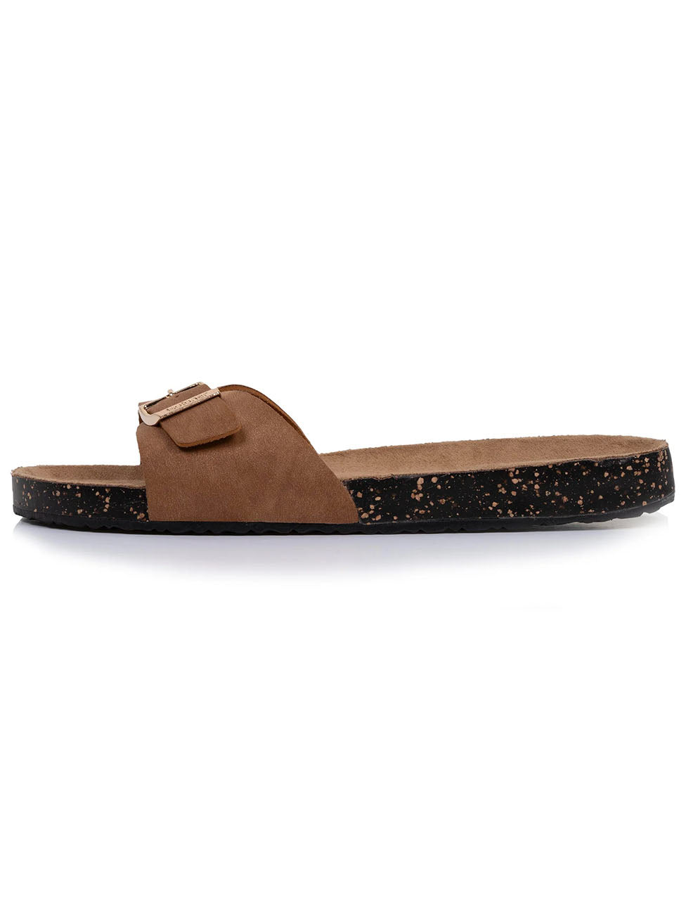Isotoner Women's Camel Single Strap Slippers