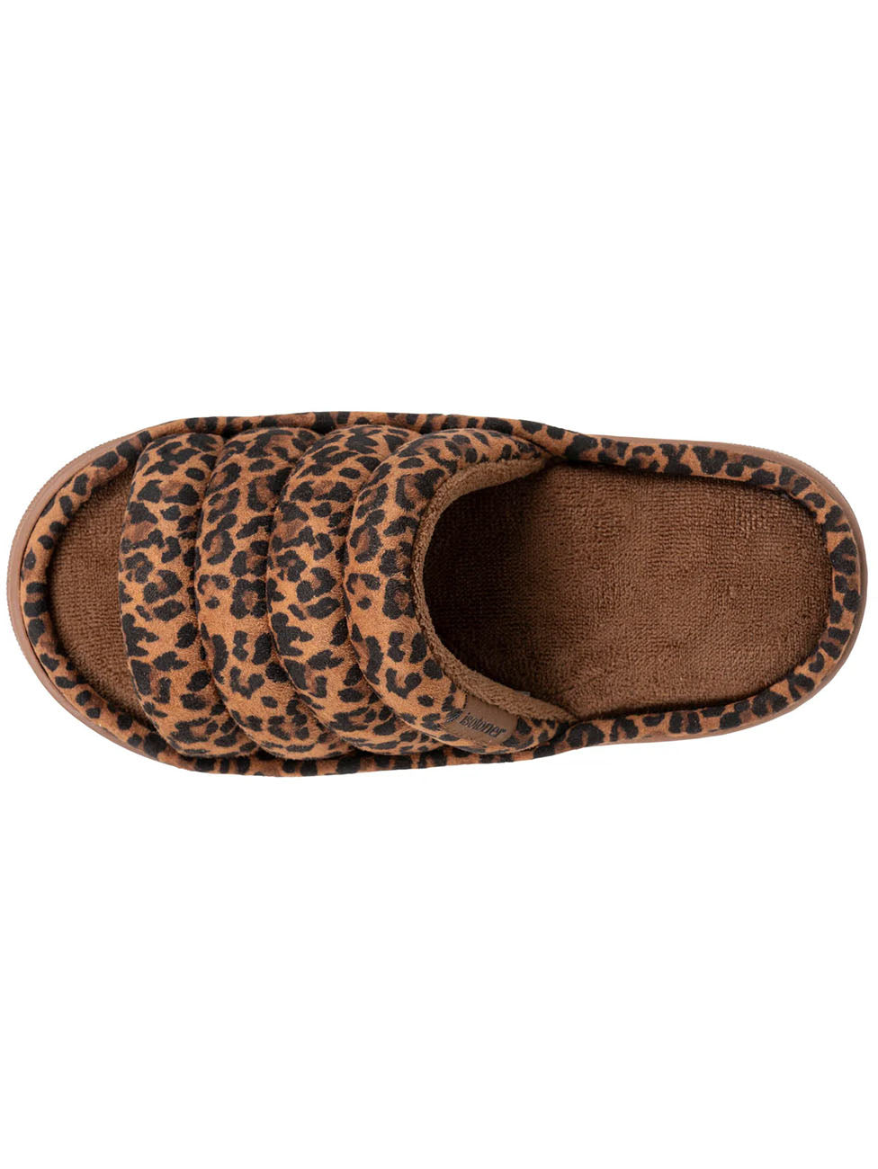 Isotoner Xtra Comfort Leopard Camel Slippers