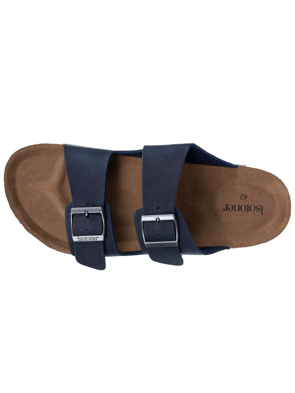 Isotoner Men's Comfort Double Buckle Marine Slippers