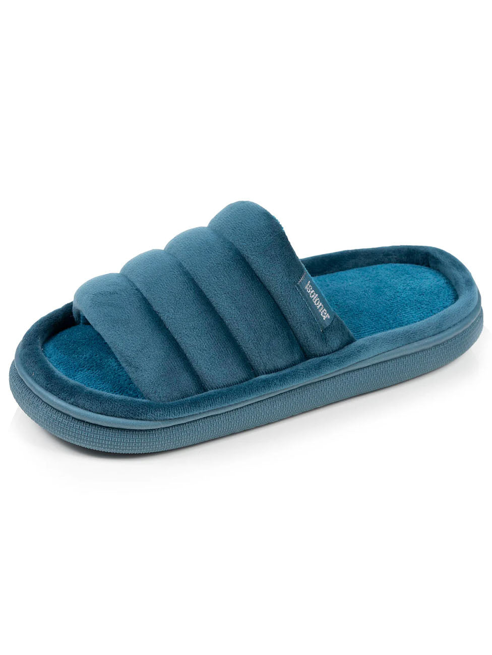 Isotoner Xtra Comfort Bleu Canard Slippers