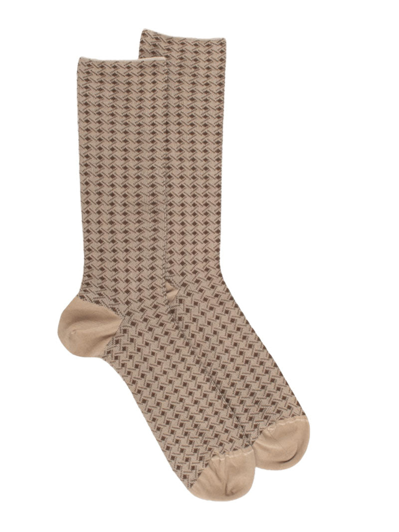 Doré Doré Homme Chaussette Sbe Co/Ea Lignes Et Losanges