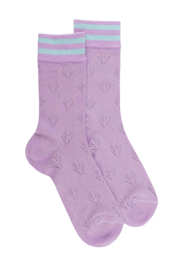 Doré Doré Women's Plain Cotton Openwork Socks