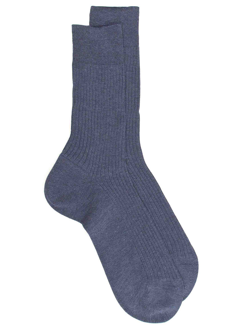 Doré Doré Men's 100% Mercerized Cotton Lisle Ribbed Socks