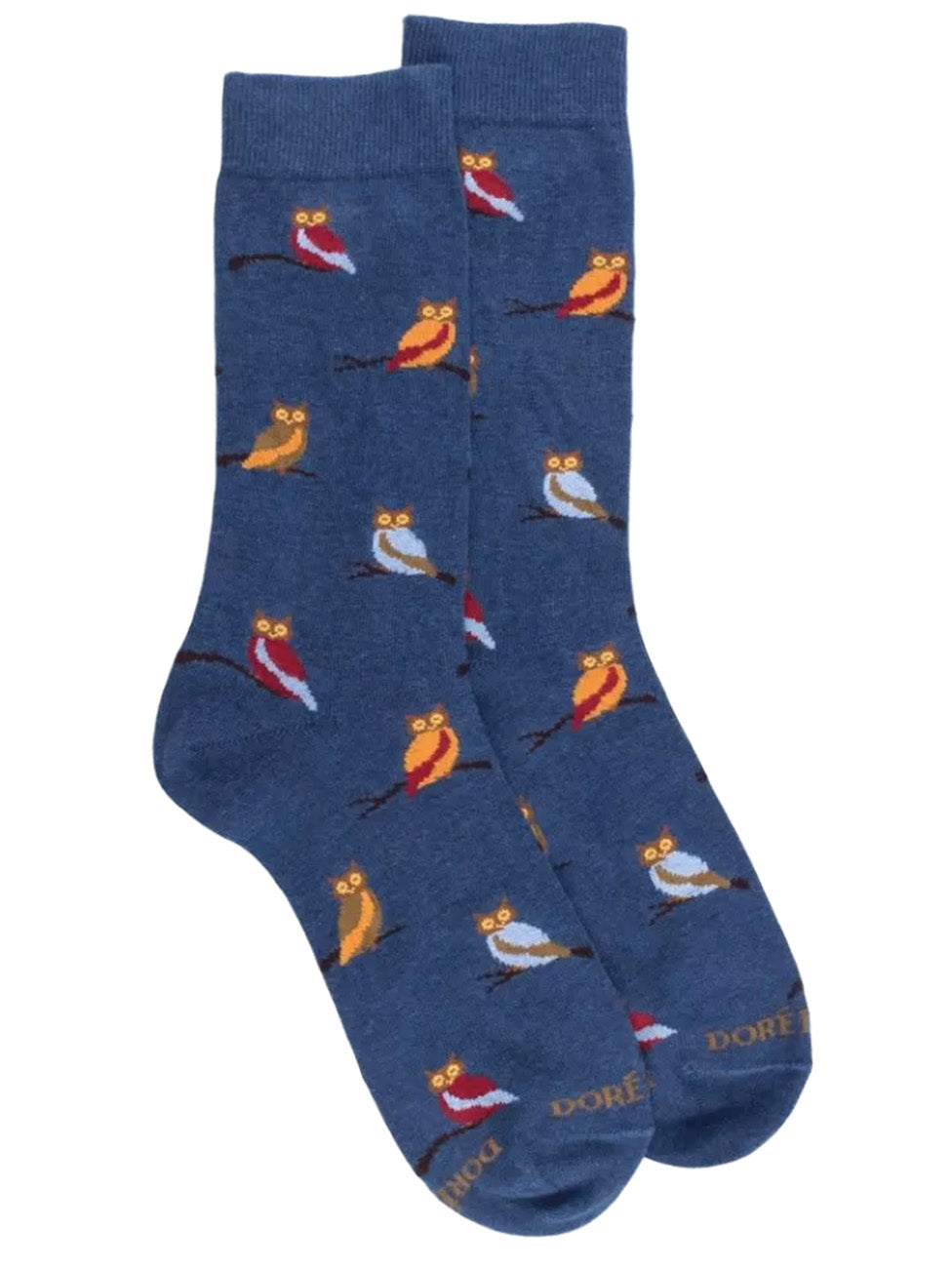Doré Doré Men's Owl Patterned Cotton Socks