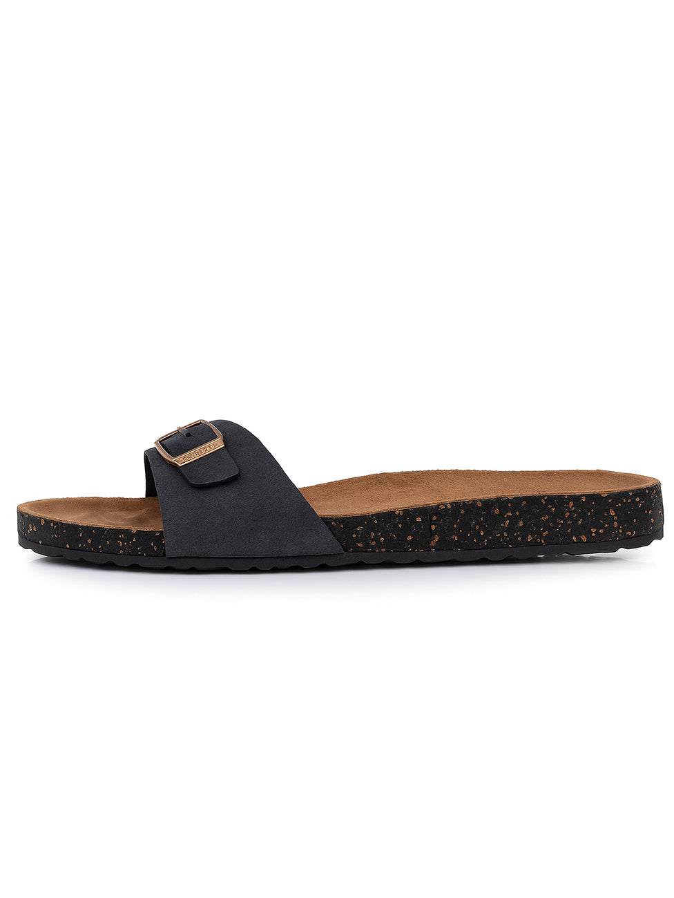 Isotoner Women's Black Single Strap Slippers