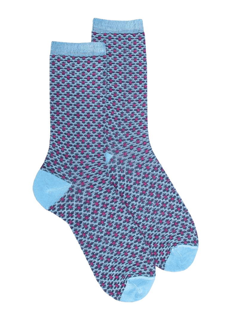 Doré Doré Women's Geometric Patterned Cotton Socks