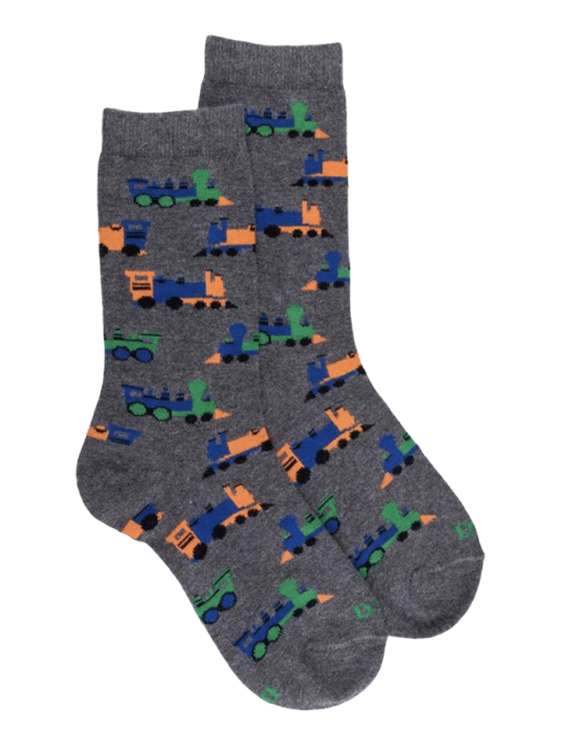 Doré Doré Soft Cotton Children's Socks With Train Motifs