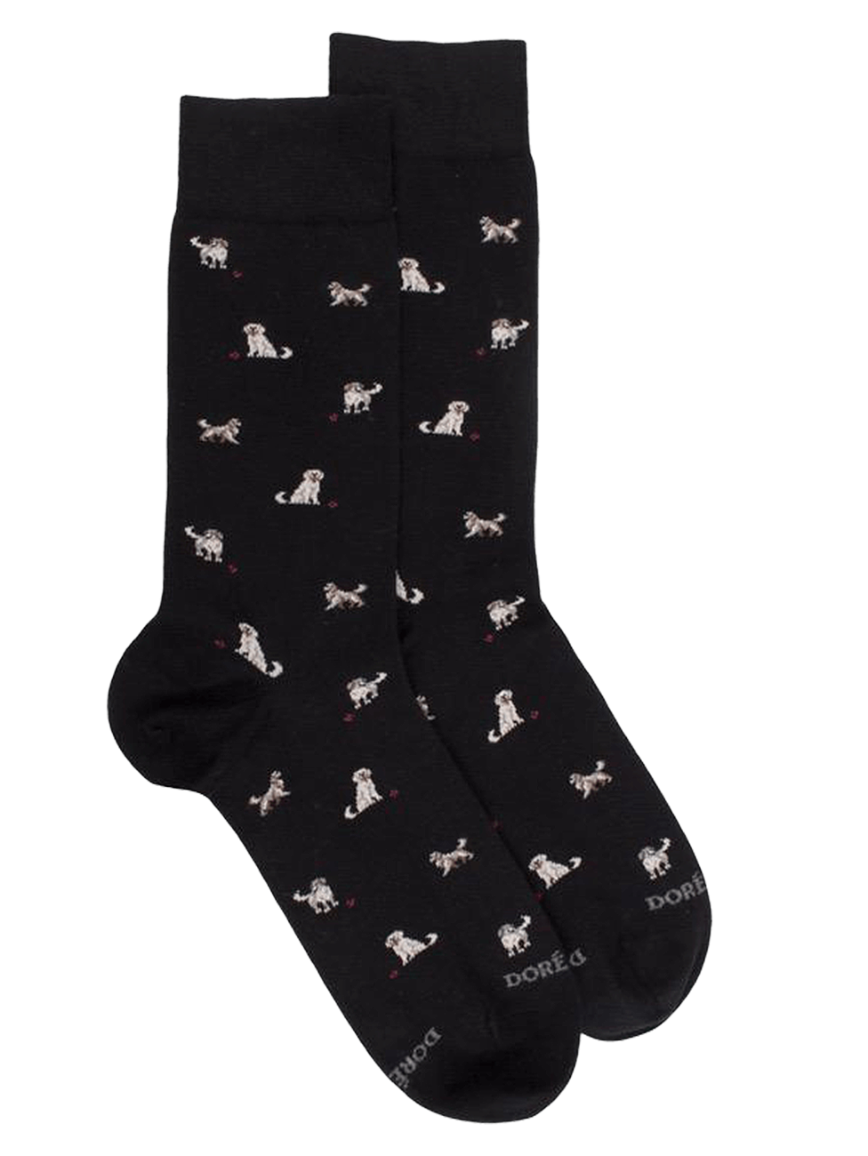 Doré Doré Men's Cotton Socks With Dogs Repeat Pattern