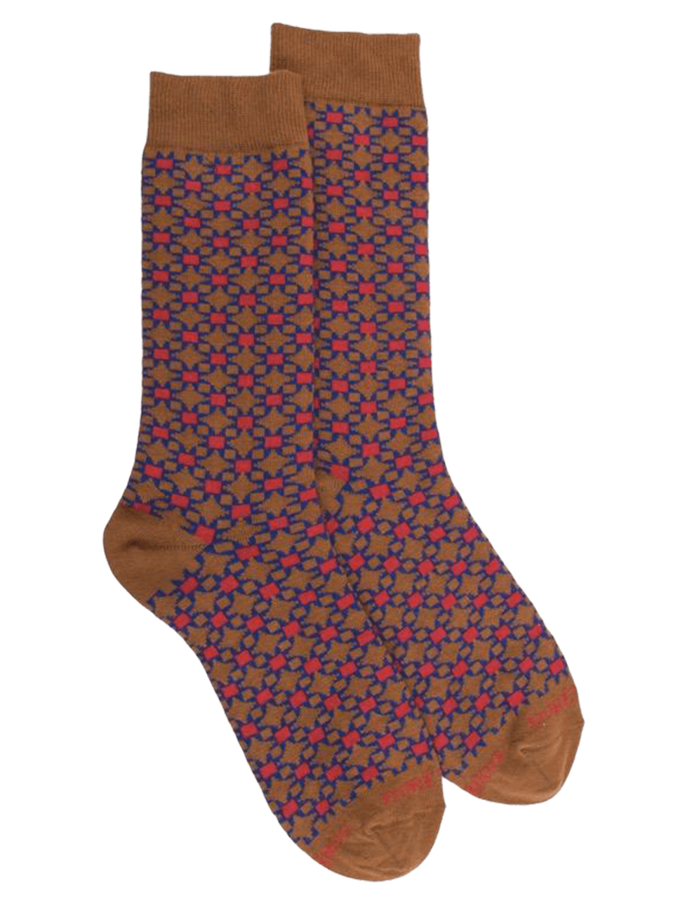 Doré Doré Men's Cotton Geometric Patterned Socks