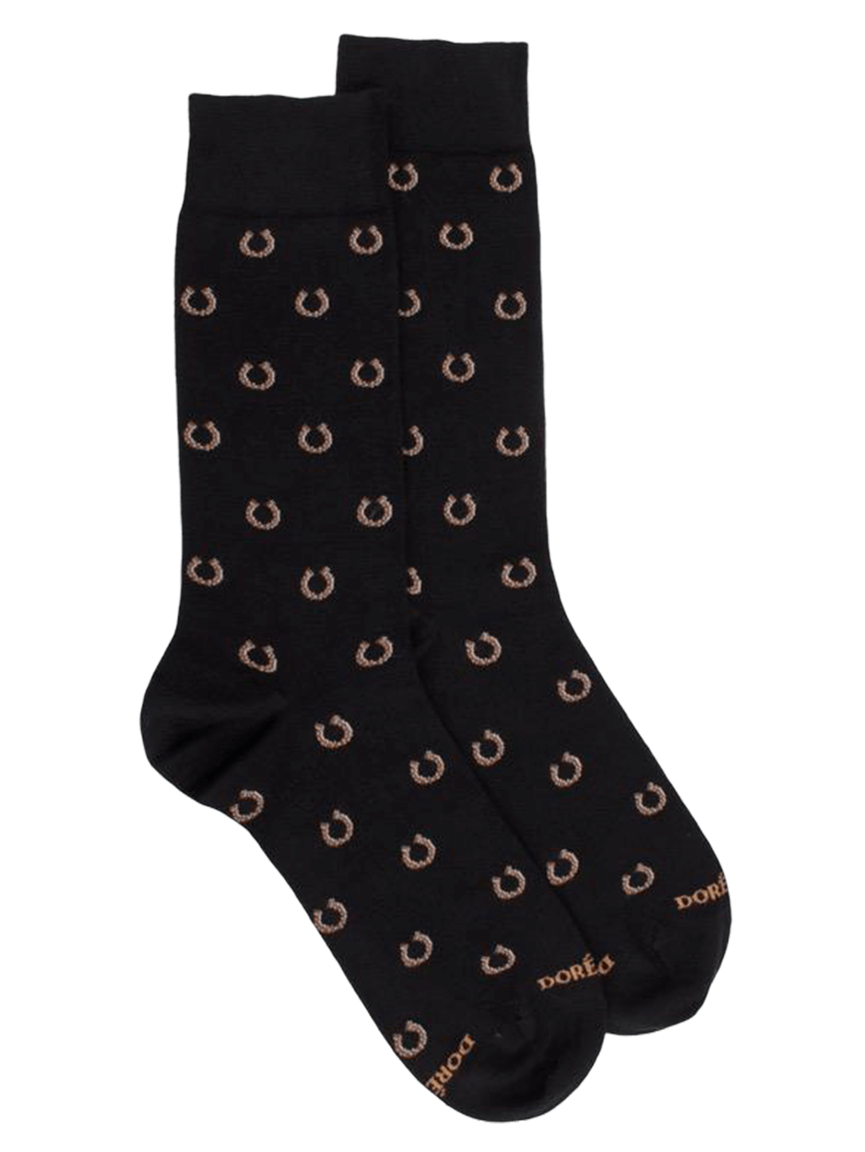 Doré Doré Men's Cotton Horseshoe Patterned Socks 