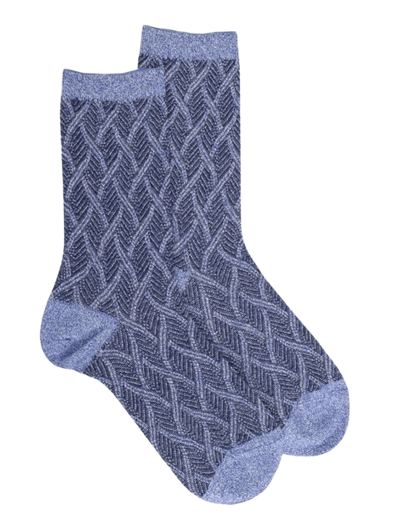 Doré Doré Women's Glitter Cotton and Wool Socks